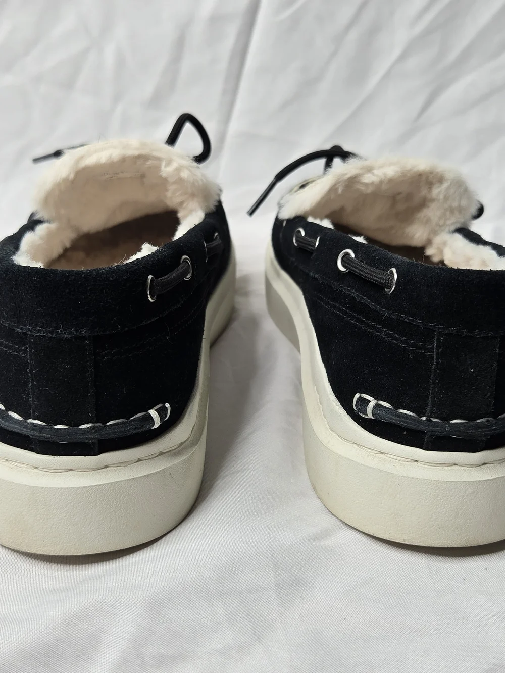 Cole Haan GrandSeries Women's Zebra Fur Lined Boat Shoes 8.5B